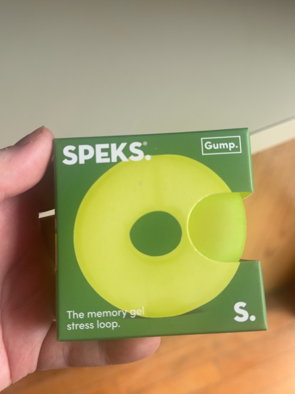Speks Gump Memory Gel Stress Loop - Lime Green